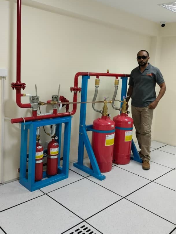installation of fire suppression system